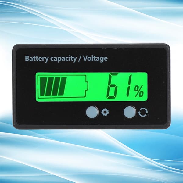 GY-6GS Batteriström LCD-display Voltmeter 12-84V med ljuslarmfunktion (grönt ljus)