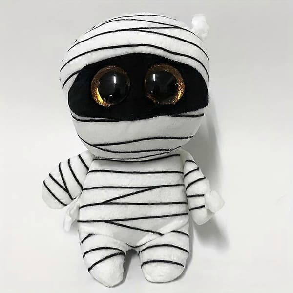 Big Eyes Plush Toy Halloween Ghost Mummy Spider Doll White