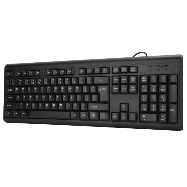 USB kablet tastatur 104 taster Silent Business Mute Keyboard PC Bærbar datamaskin T15