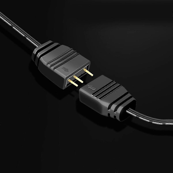 1 til 4 porte Argb Led-stik 3pin 5v Ledningsforlængerkabel Y-splitter 33cm