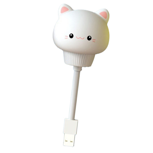 Cartoon Nattlampa USB Söt Djur Barnkammare LED Nattlampa för Sovrum Badrum Katt