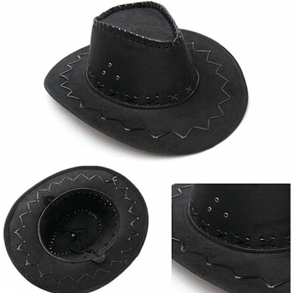 Cowboyhatt utomhusskuggningshatt Mongolisk präriehatt