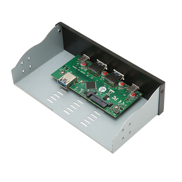 USB-frontpanelhubb 10 Gbit/s 2 USB A 2 USB C USB 3.1 Gen 2 4 portar Högpresterande 5,25 tum frontpanelhubb för OS X PC