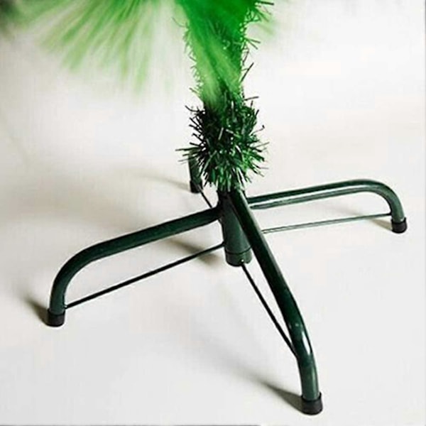 Jern Kunstigt Juletræsfod med Tripod - Grøn 40 cm.