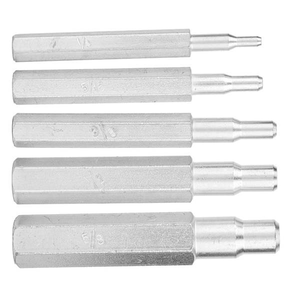 5 kpl CT-193 kupariputken laajennustyökalu 1/4",5/16",3/8",1/2",5/8"-hopea