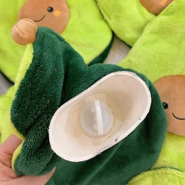 Avocado Gummi Varmtvandsflaske Strikket Blød Komfortabel Varm Varmtvandsflaske Zekai