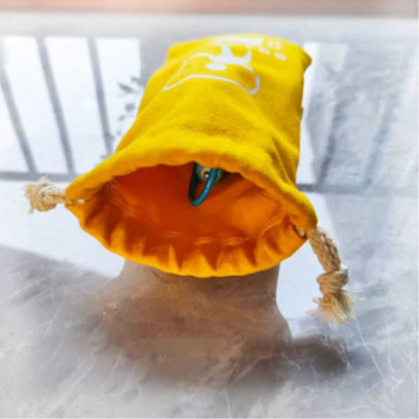 Hopprep för grundskolan Förvaringsväska Mini Canvas Dragsnöre Väska Söt Dragsnöre Påse Gul