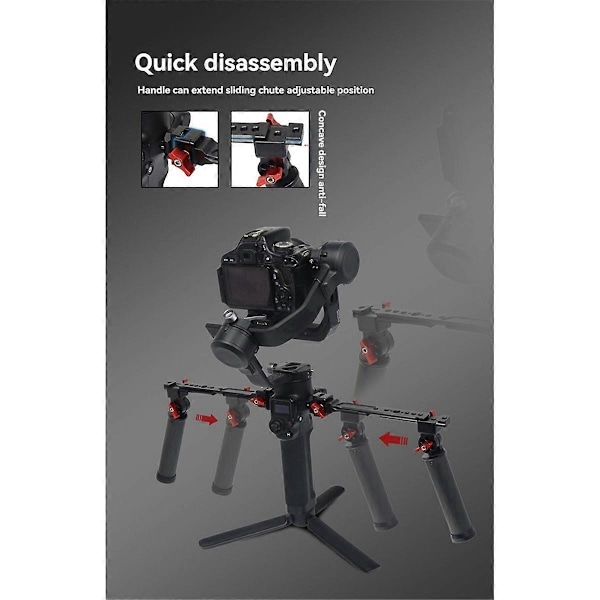 Gimbal Håndgreb til RS2/3/4 Foldbart Carbon Håndtag, B