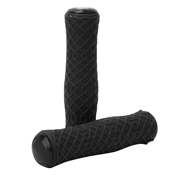 1 par skridsikre ultralette silikone cykelstyr greb cover cykel tilbehør til mountainbike (sort)