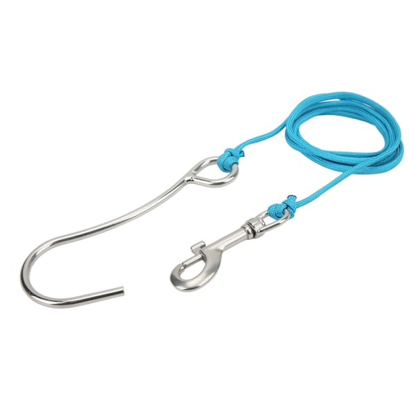Scuba Diving Reef Drift Hooks med line og rustfrit stål klips til undervandsfotografering