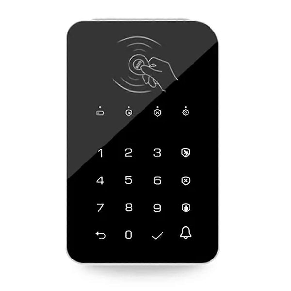 Trådløst 433Mhz Touch Tastaturlås 3 stk. RFID Kort Til- eller Frakobling Ev1527 Encoding kompatibel med Tuya Smart Home-yezi