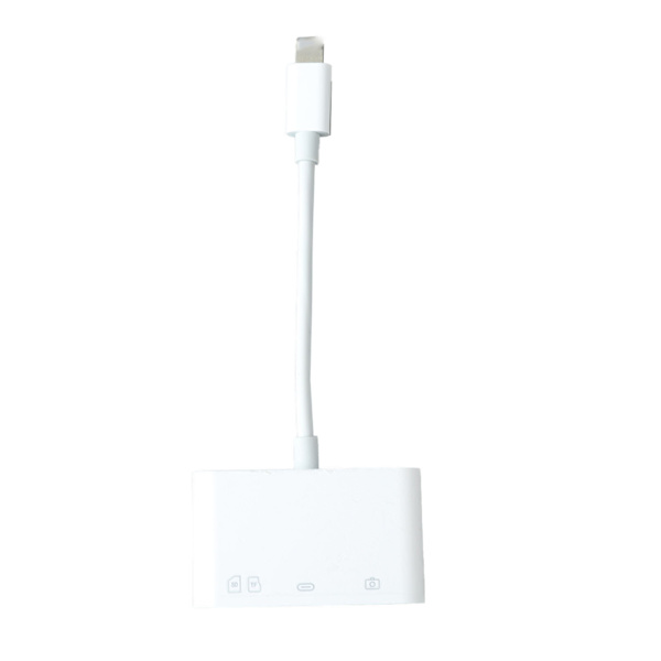 4-i-1-kortläsare 10 cm linje OTG minneskortläsare adapter för IOS-telefon surfplatta