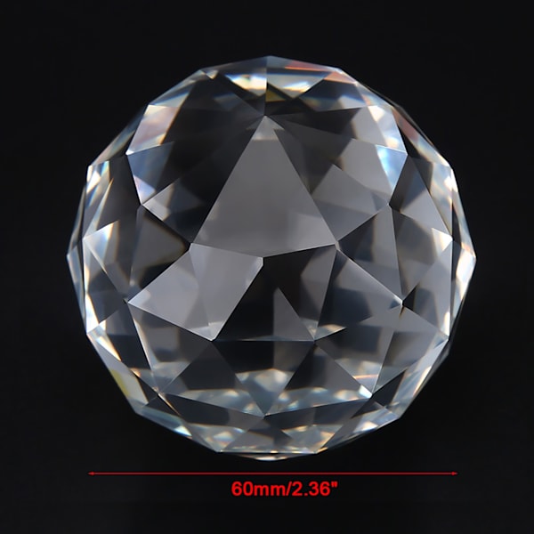 1 st klarskurna kristallprismor glaskula Hem Hotelldekor Hårdvarubeslag 60 mm/2,36 tum