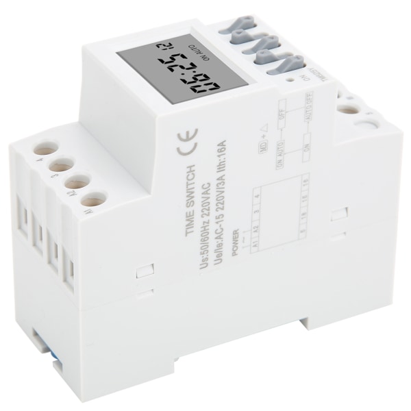 TM625Y Årssyklus Timer Relé Strømbryter Timer Din Rail 12 På 12 Av AC220V