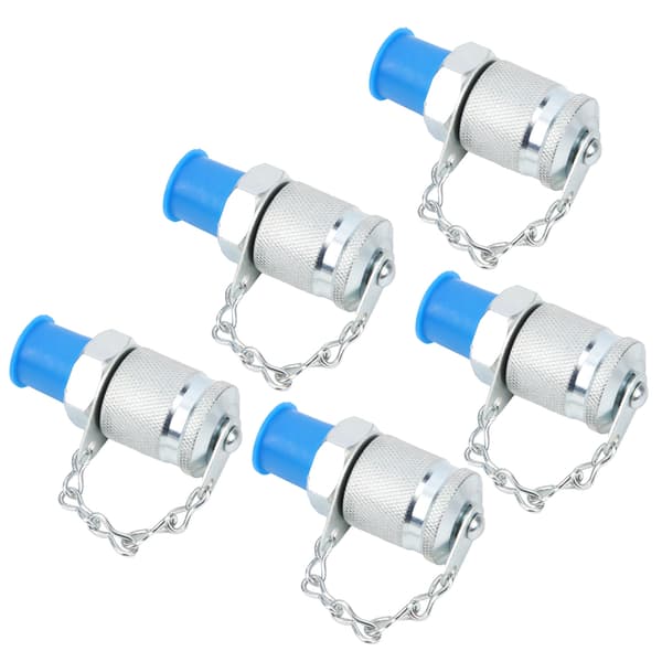 5 stk. hydraulisk testadapter gjenge testkobling koblinger trykkmåling PT/PPTZG1/4in