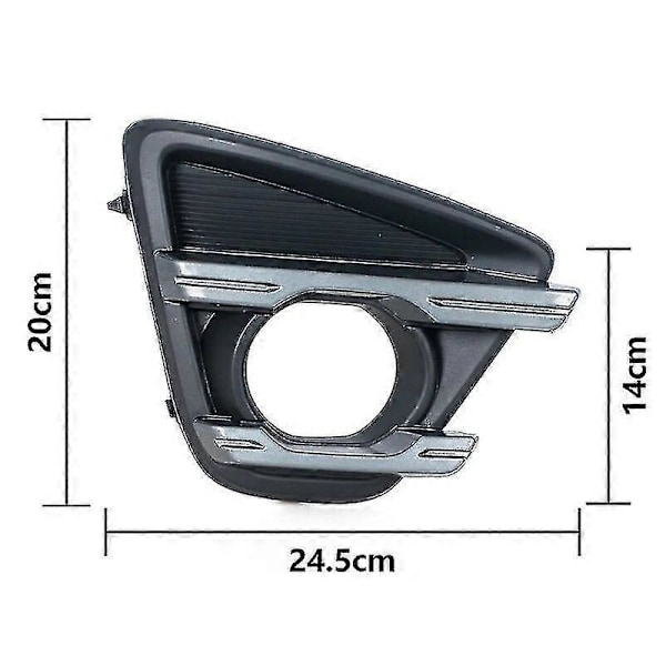 Til Mazda Cx-5 Cx5 2015 2016 Bil Front Kofanger Tågelygte Lysdæksel Ramme Tågelygte Tågelygte Trim Låg Bezel Hætte 1 stk venstre
