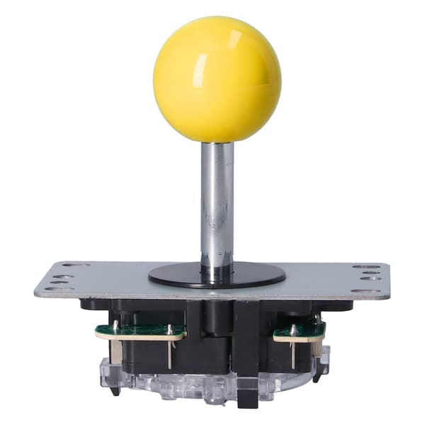QM070901 Arkadspel Joystick Kit Noll Fördröjning Arkadspel DIY Kit Delar med Encoder Board 10 Knappar Joystick för MAMEYellow