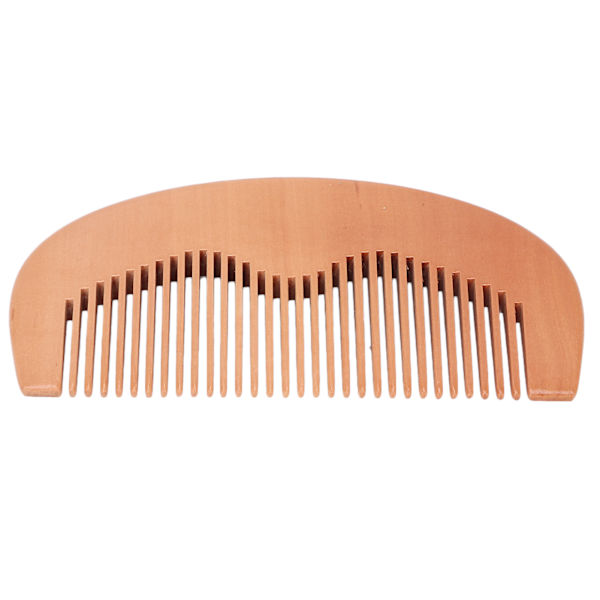 Naturlig träkam, utredande styling, bärbar tandkam för skägg, vått och torrt hår