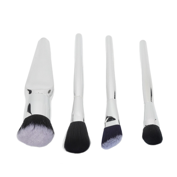 4 st set elektroplåt Bekvämt beröringsmjukt borste kosmetiska set Makeup Tool Sliver