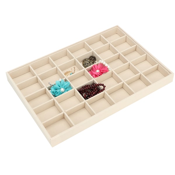 Smykker Display Opbevaringsæske Armbånd Halskæde Ørering Container Organizer (30 Grids Bakke)