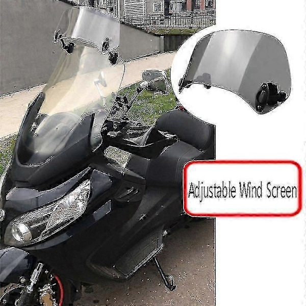 Transparent Färgad Universal Motorcykel Justerbar Vindruta Förlängning Vindskydd Spoiler Deflektor