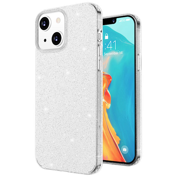 6,1 tuuman matkapuhelinkuori 1,5 mm PC TPU -liukueste suojakotelo IPhone 13 -kaksoiskameralle