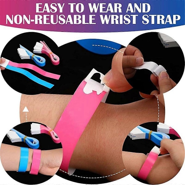Armbånd for arrangementer farger - 700 stk neon armbånd vanntett