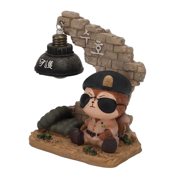 Have statue af dyr i haven - udsøgt tegneseriefigur - dyrefigurer - gave med lys til udendørs gårdhave verandaer