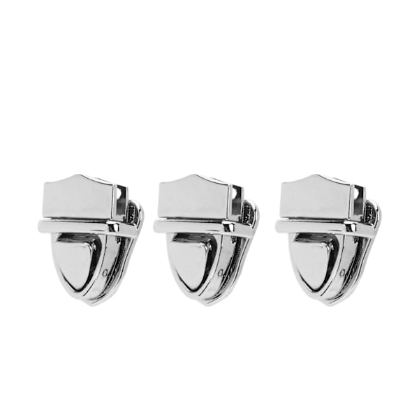 10 stk. Tuck Lock Clasp Catch Klassisk Glansfuld Legering Pung Tommelfingerlås til DIY Tegnebog Lædertaske