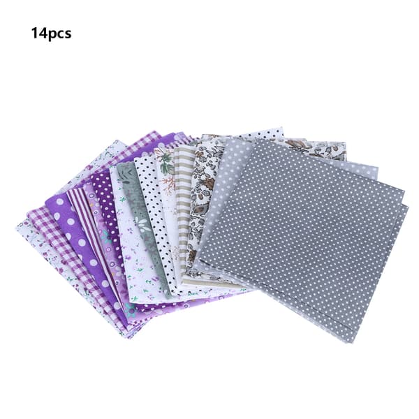25x25cm 14st Olika Vackra Tryckta Mönster Bomullstyg Sytyg DIY Material