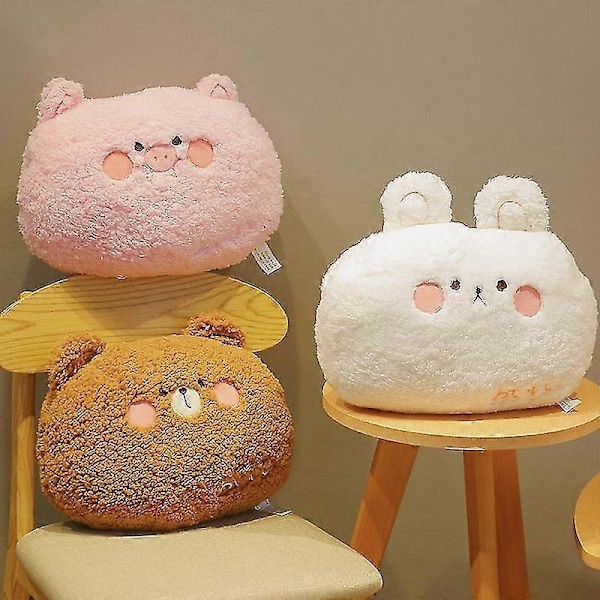 35 cm kawaii dyre teddybjørn kanin frosk tiger gris plysj leker tegneserie utstoppet myk pute rygg sofa pute for jenter barn