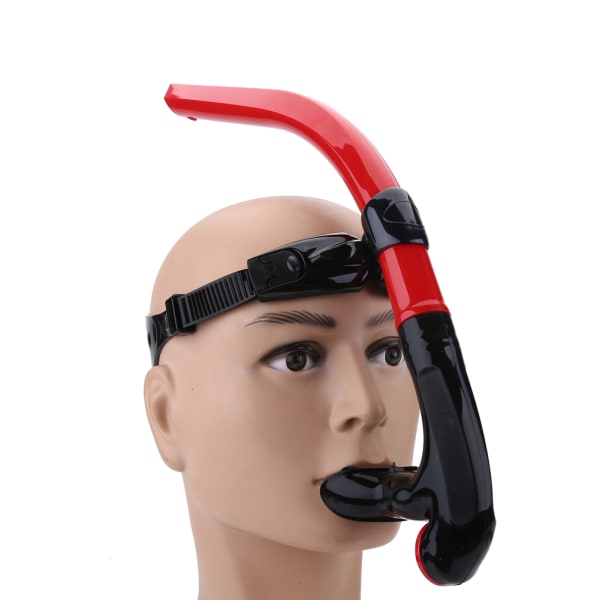 Front Svømming Pusterør Utstyr Snorkel Undervannsdykking Snorkling Tilbehør Rød