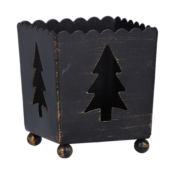 2 stk lysestake svart solid holdbar premium jern enkel unik design sikker stabil lysestake for bord peis svart tre