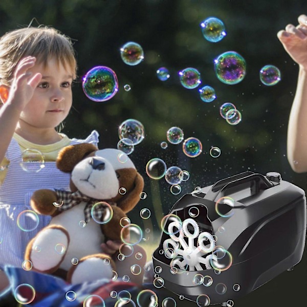 Leksak Bubbelblåsare - Automatisk Portabel Bubbelmaskin för Utomhus Inomhus Fest Scen Födelsedagsfest Vit
