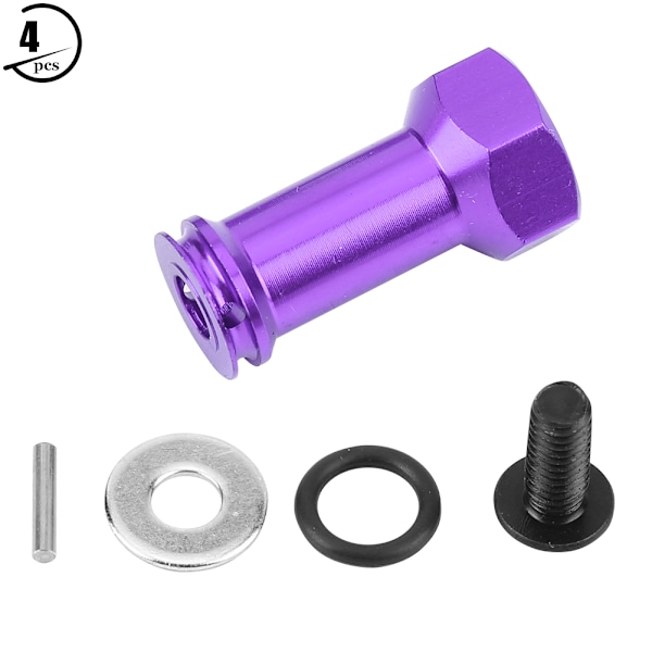 24 mm:n jatkopala, pidempi yhdistinsovitin Traxxas Slash 1/16 RC-autoon (violetti)