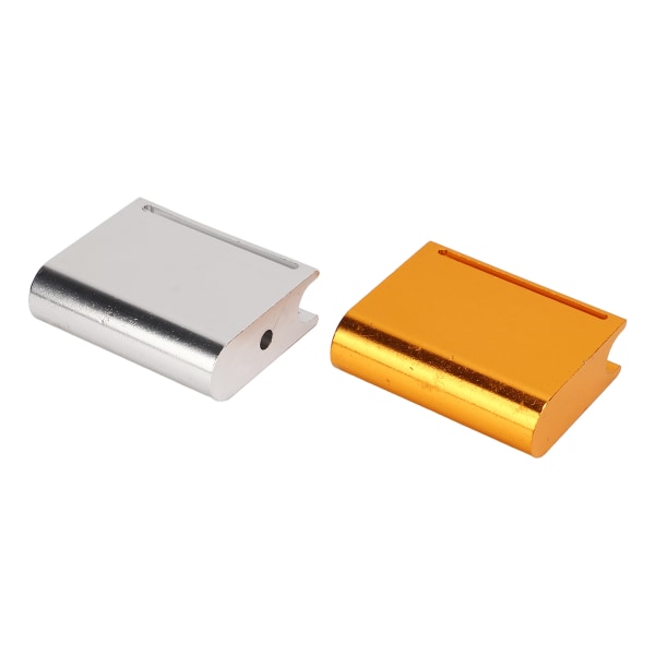 2 stk læderkantsliper guld sølv aluminiumslegering læder trimning poleringsværktøj til bælte