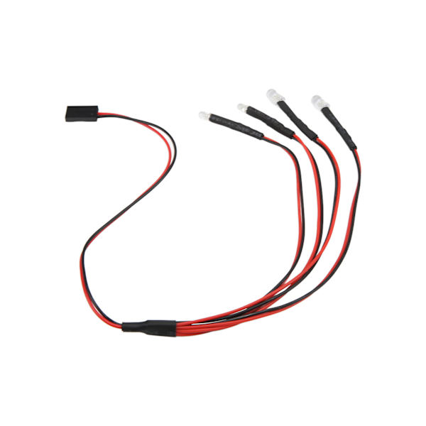 4 LED RC-bil LED-ljus RC-bil Uppgraderingsdelar för AXIAL SCX24 1/24 Fjärrstyrd bil