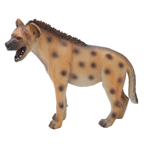 Hyena Figur - Pedagogisk, Intressant, Vild Stil, Plastmaterial, Liten, Levande Djurprydnad för Kontorsbord