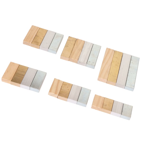 24st Scientific Density Cubes Set Koppar Aluminium Järn Trä Finpolering Densitet Block Set för Laboratory School