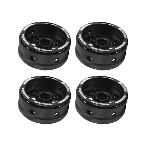 4 st Hub RC-hjulnav 1,9 tum Fjärrkontroll Kolfiber Svart Hjulnav för Axial 1/10 RC Bil Typ 1