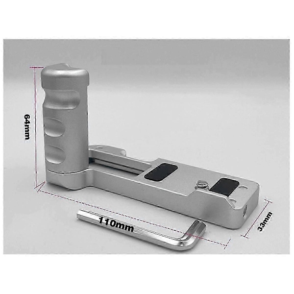 ZV-1II Kameragreb Bundplade ZV1M2 L Plade ZV1F Cold Shoe Mount Udvidelse Quick Release Plade, Sølv