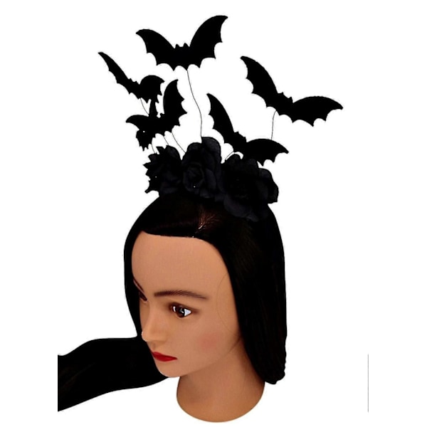 Halloween Sort Flagermus Hårbøjle Kostume Tilbehør hao_SZXM