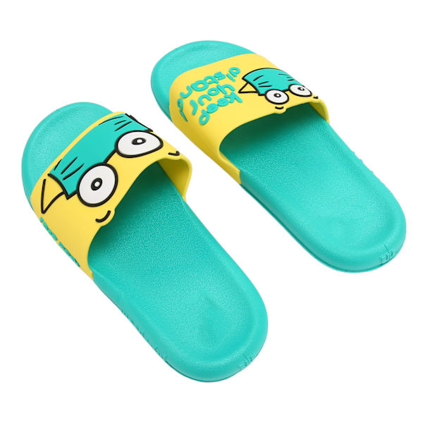Tofflor för kvinnor PVC Anti Slip Mjuk Andas Söt Duschskor Badrumssandaler för inomhus Hem Strand Grön 38/39