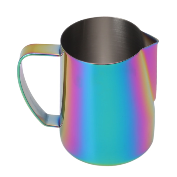 Kaffe Melkeskummer Kanne 304 Tykkere Rustfritt Stål Melkeskummer Kanne Intern Ekstern Non Stick Belegg Kaffe Redskaper 350ml