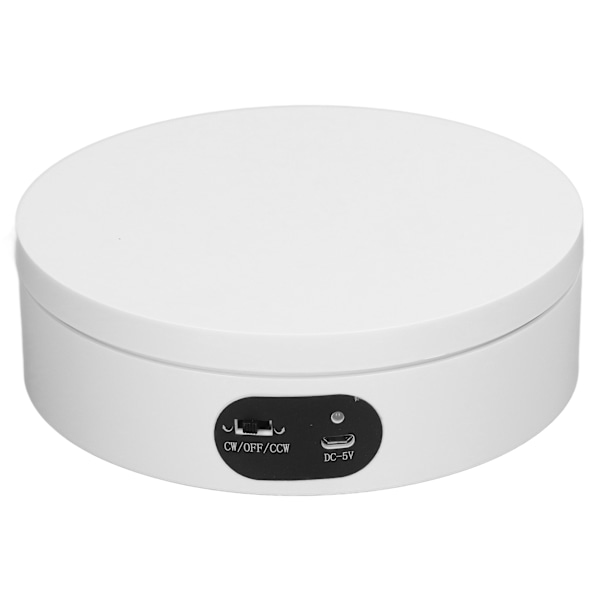 Roterende displaystativ Hvit epoksyharpiks Blinkende motorisert roterende displaystativ Automatisk stum Tumbler Cup Turntable