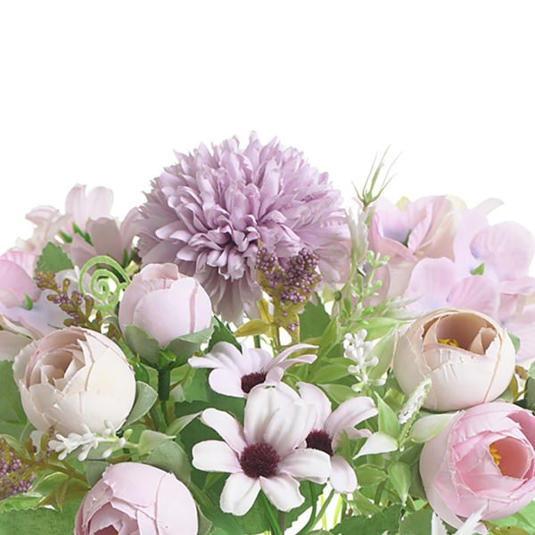 Kunstig blomst udsøgt naturtro silkeklud kunstig blomst til fotografering bryllup hjem butik dekoration lilla