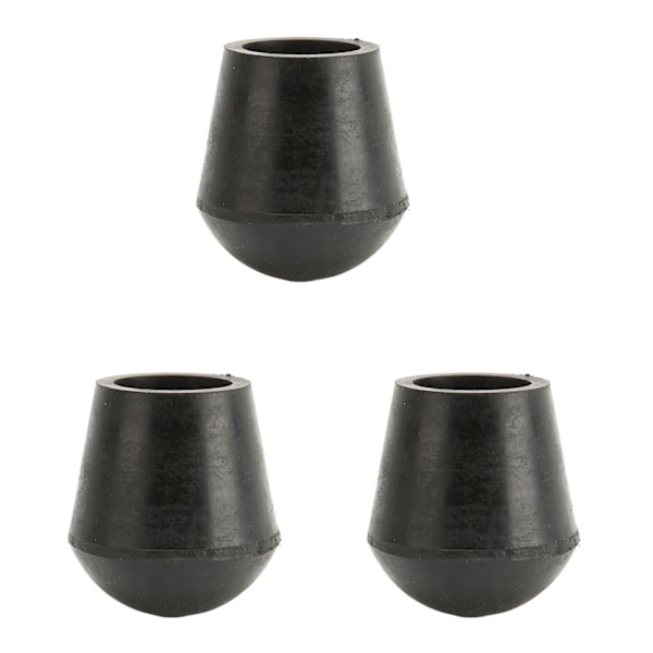 3 STK krykkespisser 22 mm indre diameter gummimateriale Innebygd kobberplate spadestokkspisser for utskifting
