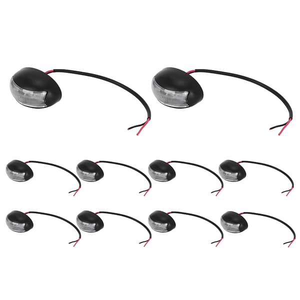10 stk. LED-lampeindikatorer Sidelys Energibesparende Trailer Lastbil
