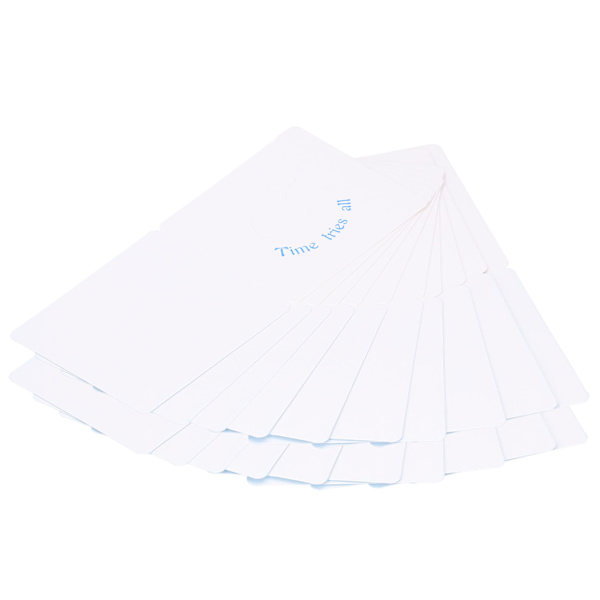 20 stk. lykønskningskort i én farve til at sende lykønskningsgaver Tilbehør 20 x 8,5 cm Blå delfin