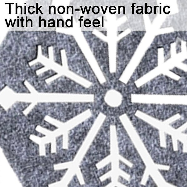 Jul Snöflinga Design Underlägg Filt Koppmattor Vin Te Kaffe Mattor, Dekoration För Julfest Helg